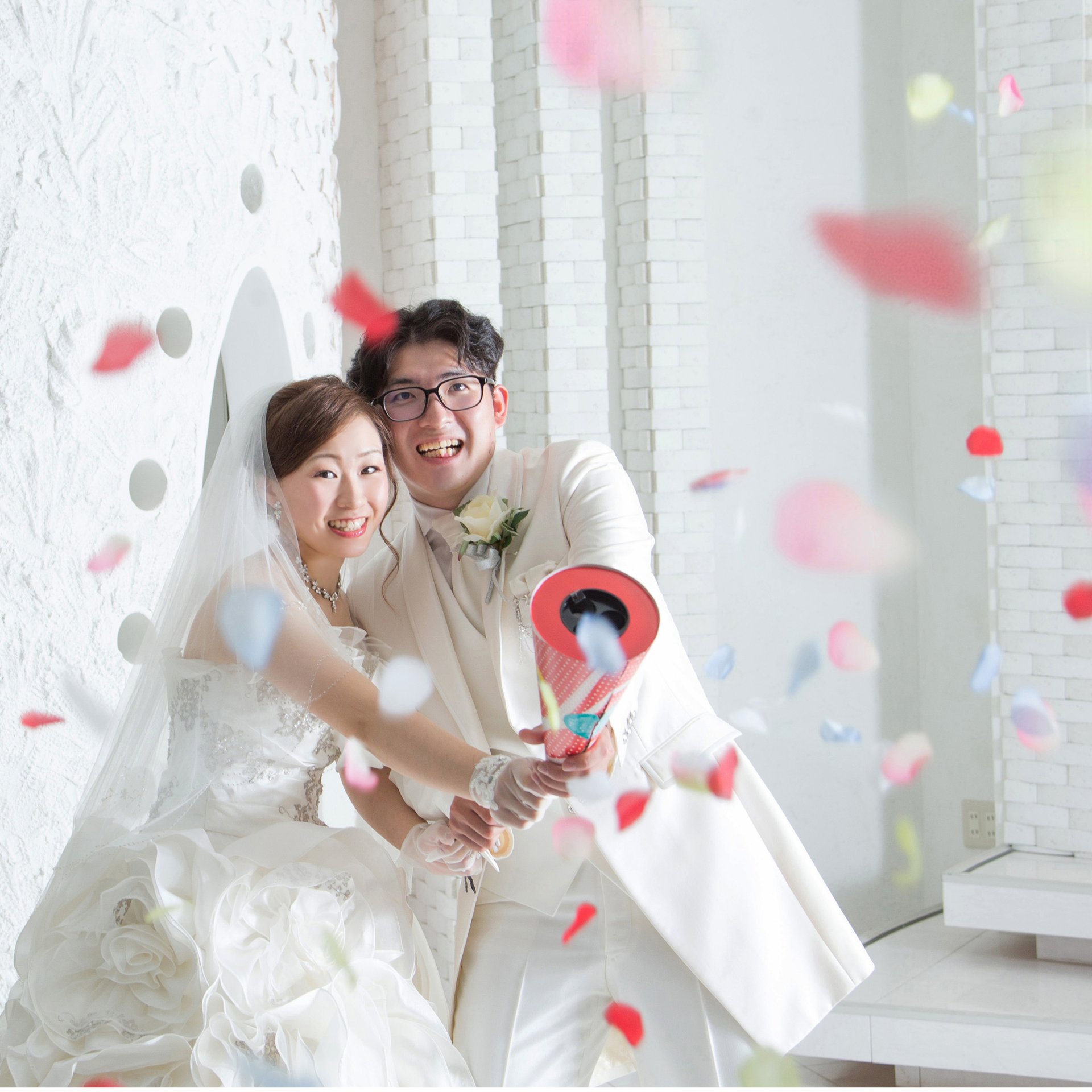 駒ヶ根フォトウエディング スタジオ×花びら