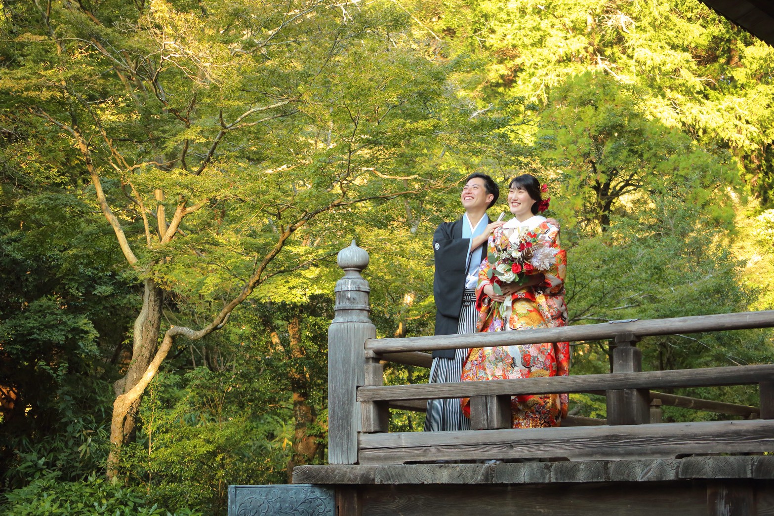 湘南フォトウエディング 鎌倉×橋×新緑