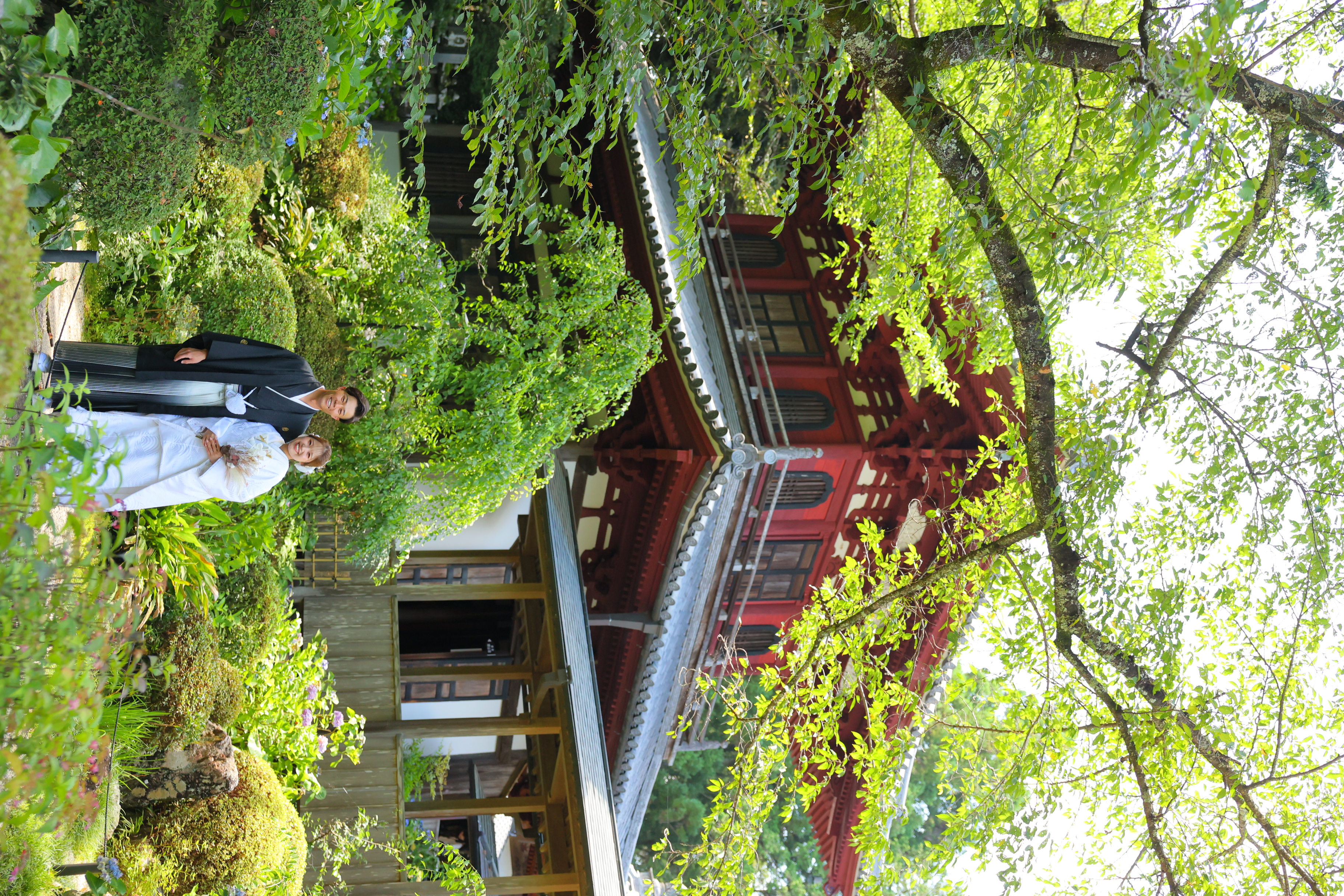 豊橋フォトウエディング 龍潭寺×和傘