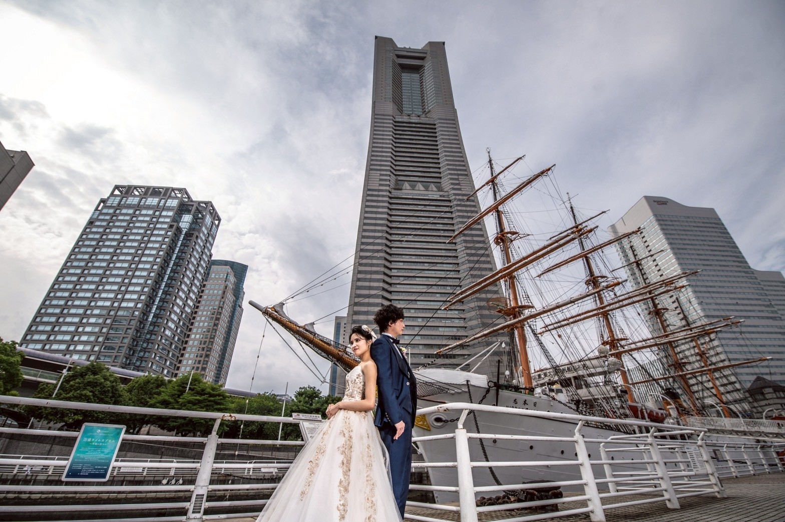 横浜フォトウエディング ランドマーク×橋